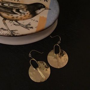 SALE 3 FOR $18- Golden Circle Embellished Earrings